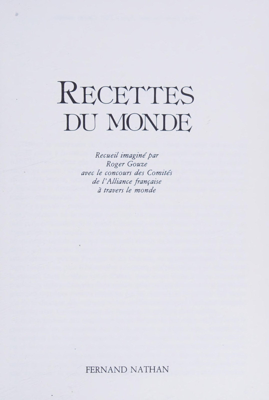 Recettes du monde