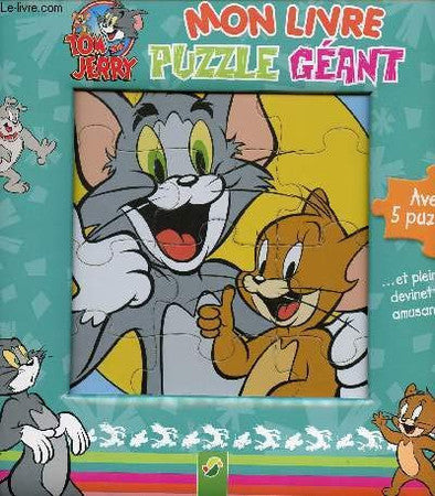 Mon livre puzzle géant - Tom et Jerry - 5 puzzles