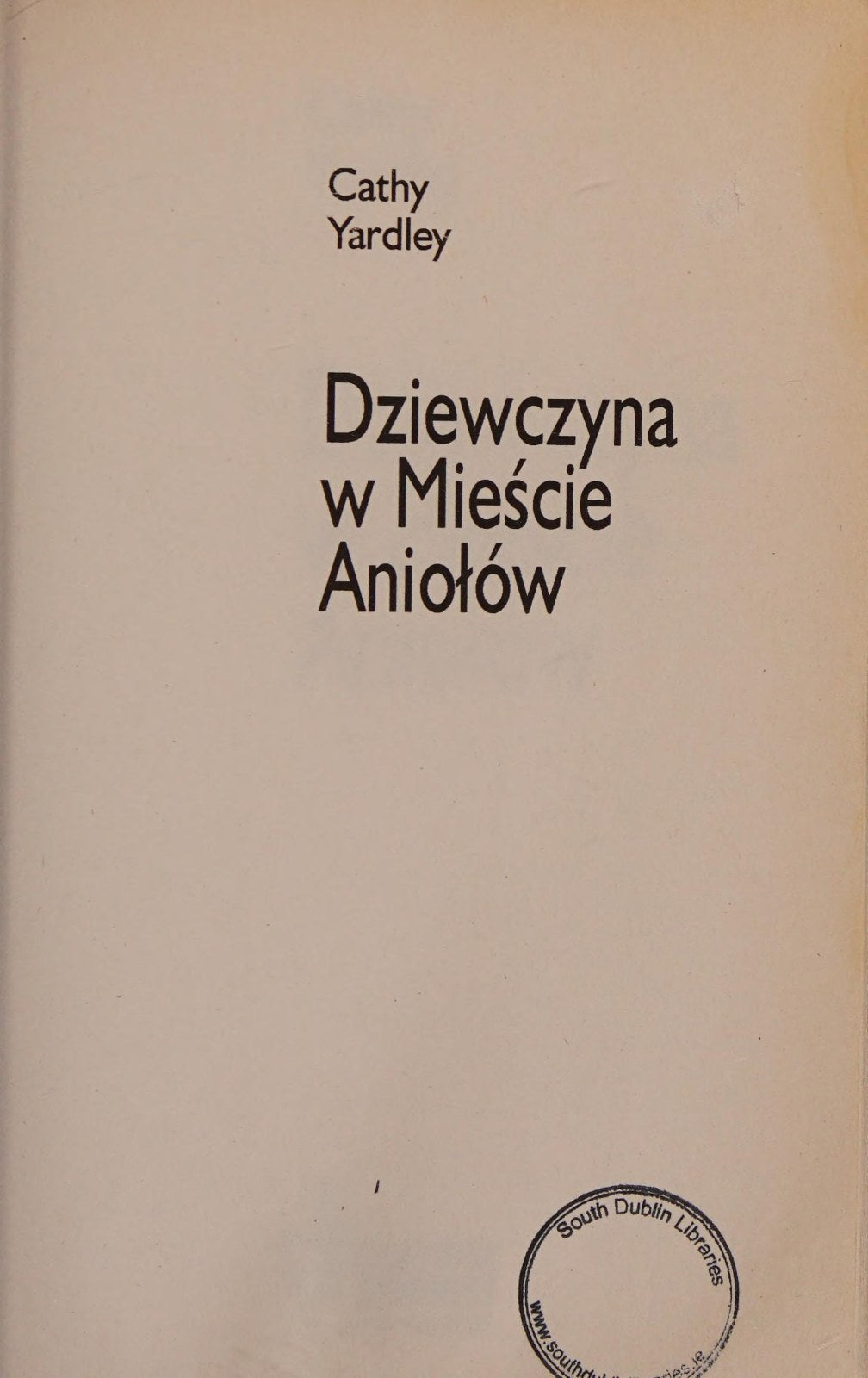 Dziewczyna w Miescie Aniolow