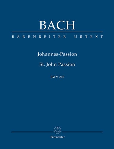 BARENREITER TASCHENPARTITUREN BACH J.S. - ST JOHN PASSION BWV 245 - STUDY SCORE Classical sheets Choral and vocal ensembles
