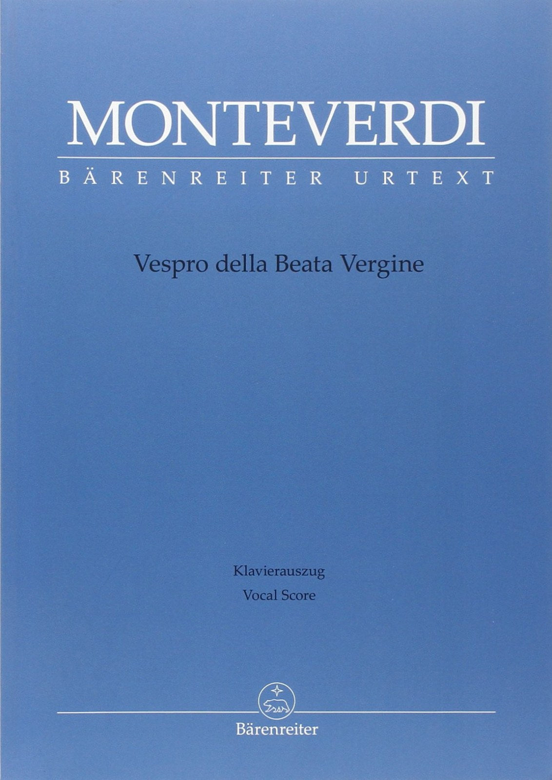 Monteverdi, C: Vespro della Beata Vergine
