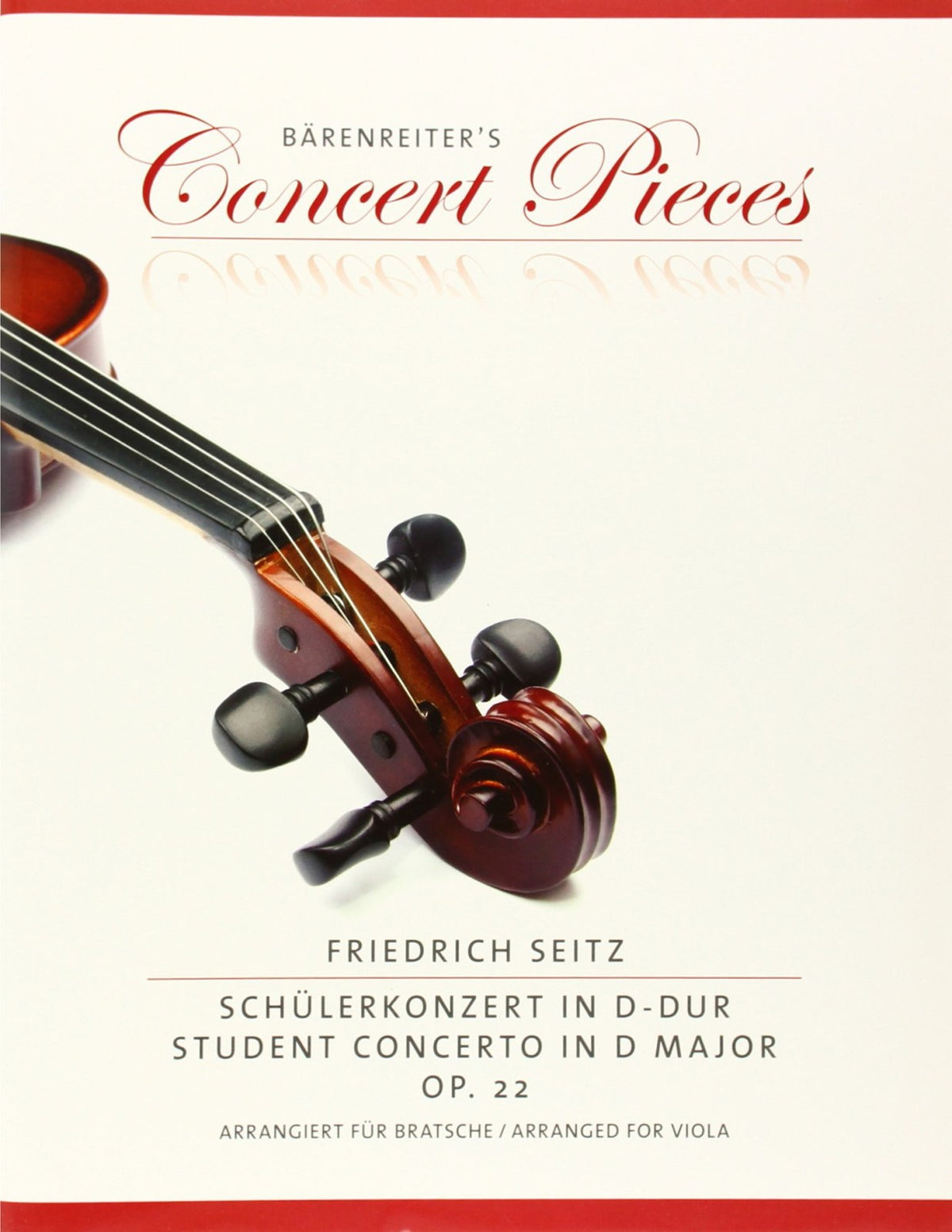 Schülerkonzert in D-Dur op. 22: Arrangiert für Viola. Bratschenstimme mit beigelegtem Klavierauszug