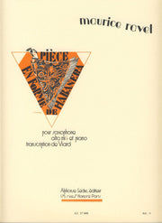 Ravel: Piece En Forme De Habanera for Eb Alto Saxophone and Piano (Sheet Music), Transcribed Viard