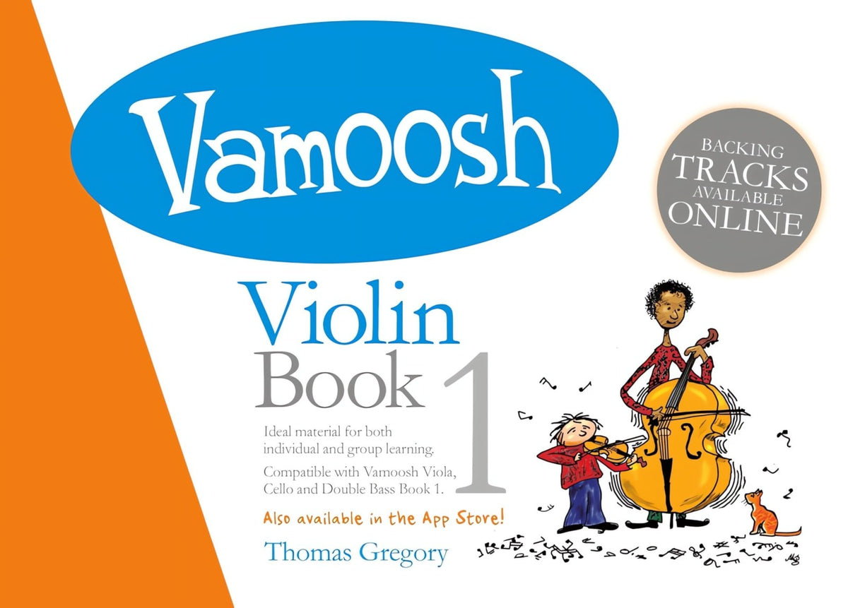Vamoosh - Violin Book 1 | Beginner Violin Sheet Music with Online Audio | Easy Violin Method for Children and Adults | Group or Individual Learning Resource | Violin Songbook for New Players