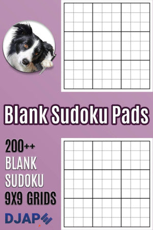 Blank Sudoku Pads: 200++ Blank Sudoku 9x9 Grids