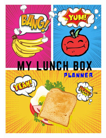 My Lunch Box Planner: A Weekly & Daily Packed Lunch Ideas Planning Book for Family and Kids - Dotted Cut Lined with Scissors - Comic Theme