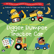 Digger, Dumper, Tractor, Car: Bedtime Digger and Truck Book for Boys!: 1 (Pirate Panda Nursery Rhymes)
