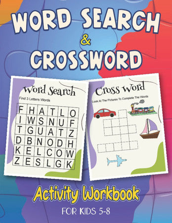 Word Search & Cross Word Book for Kids: Activity Workbook for kids 5-8 years old