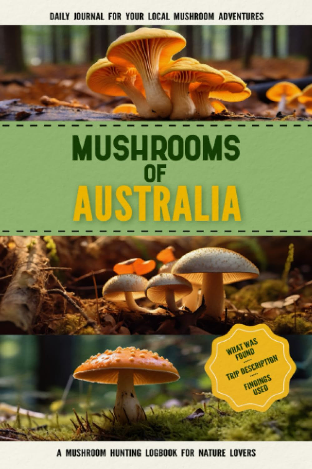 Mushrooms of Australia: Mushroom Gathering Log Book for Australian Local Backyard Foragers | Gather Wild and Delicious Mushrooms | An Outdoorsy Adventure for Everyone