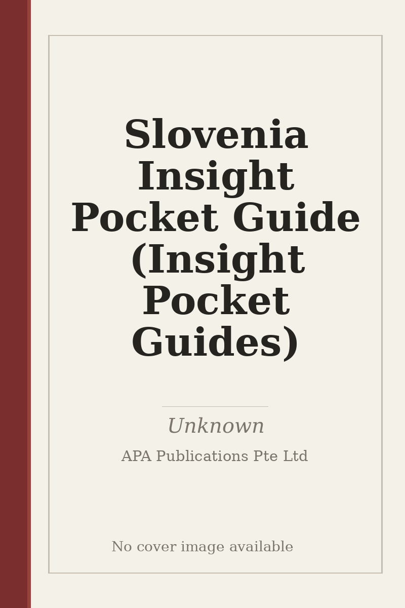 Slovenia Insight Pocket Guide (Insight Pocket Guides) - no cover image available