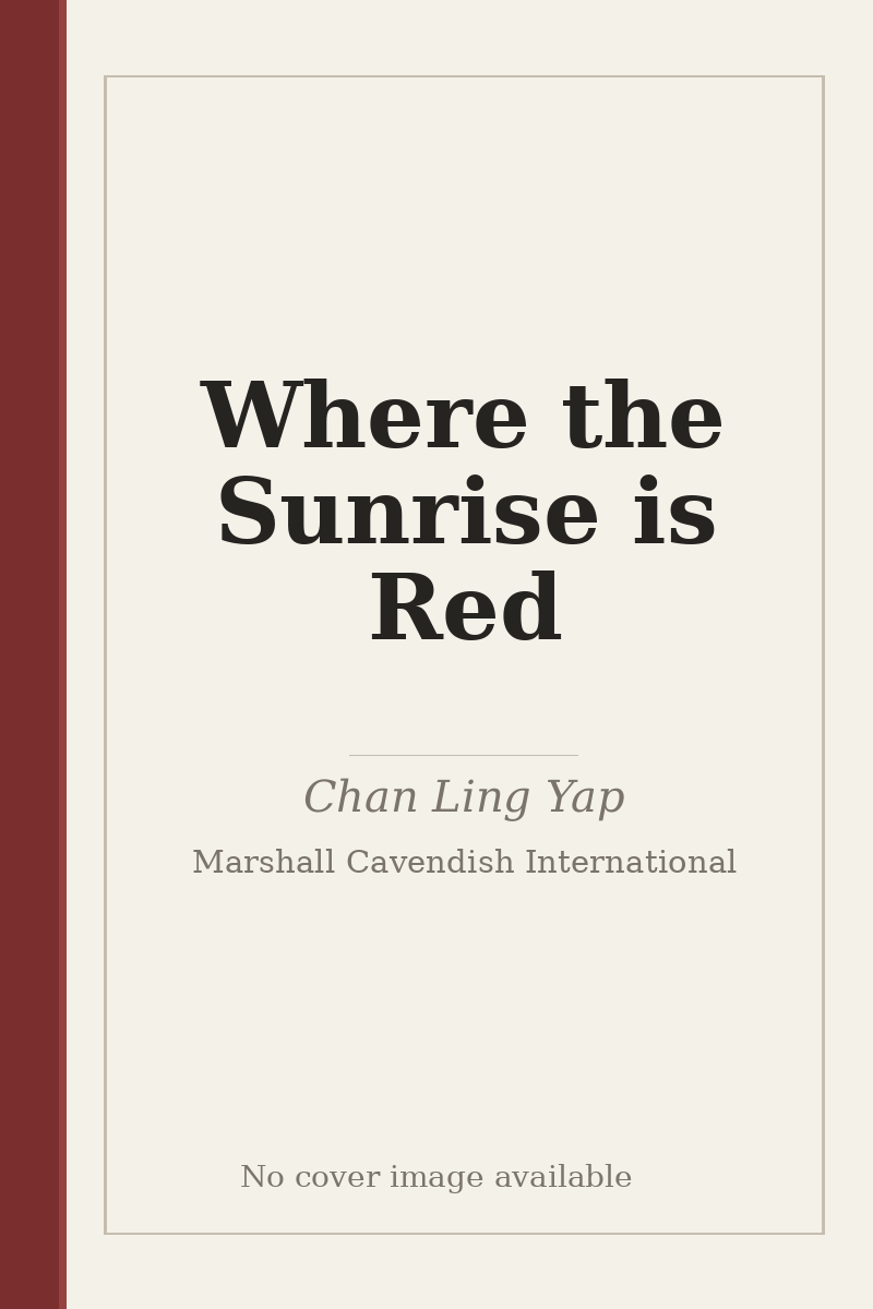 Where the Sunrise is Red - no cover image available