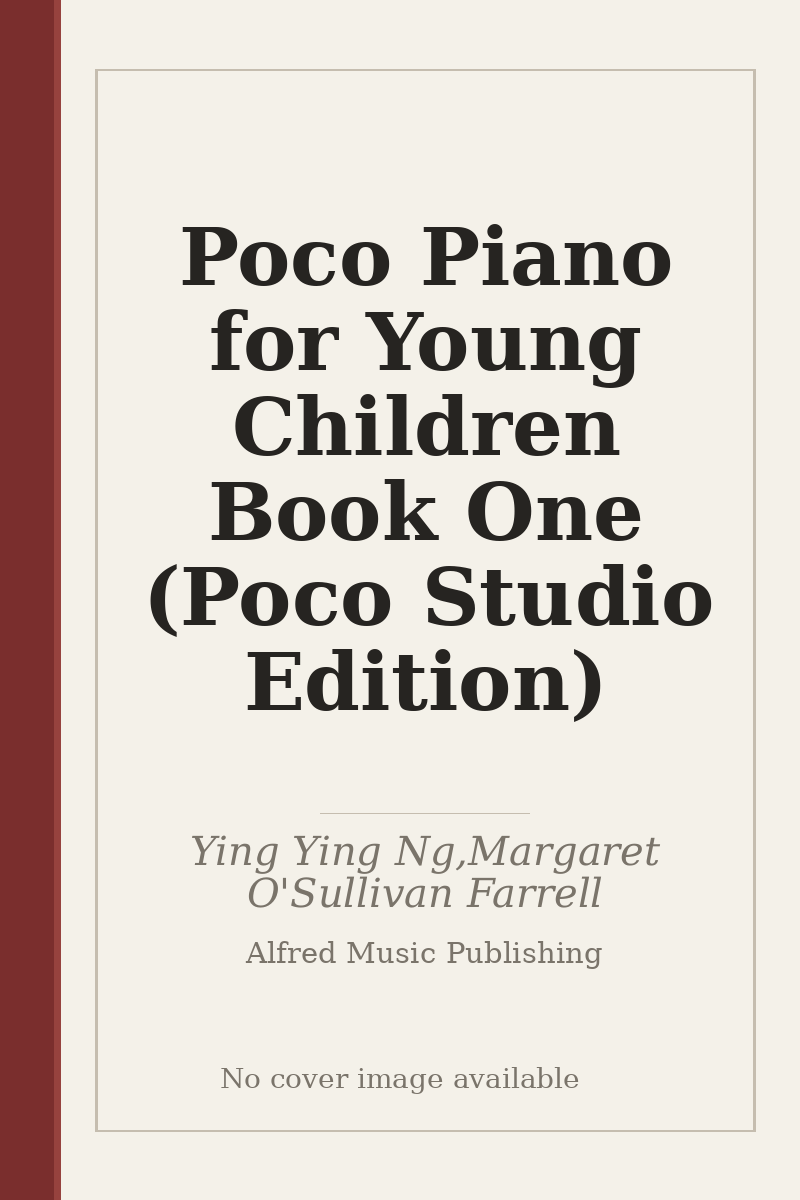 Poco Piano for Young Children Book One (Poco Studio Edition) - no cover image available
